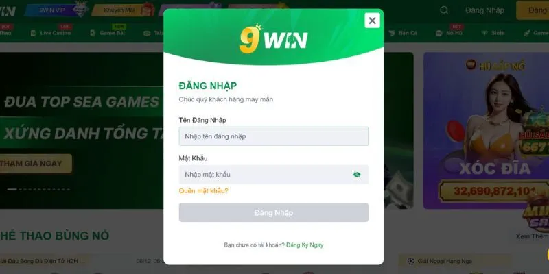Đăng Nhập 9win Đăng nhập 9win như thế nào?