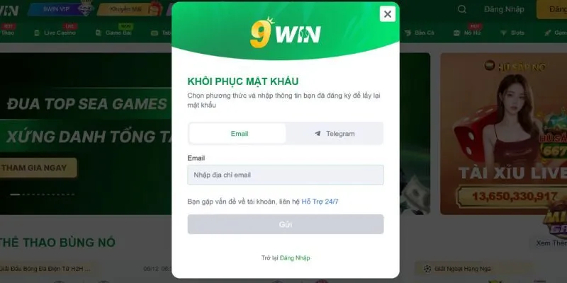 Đăng Nhập 9win Các bước đăng nhập vào tài khoản 9win
